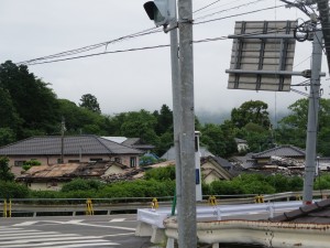 益城町の交差点 (2)